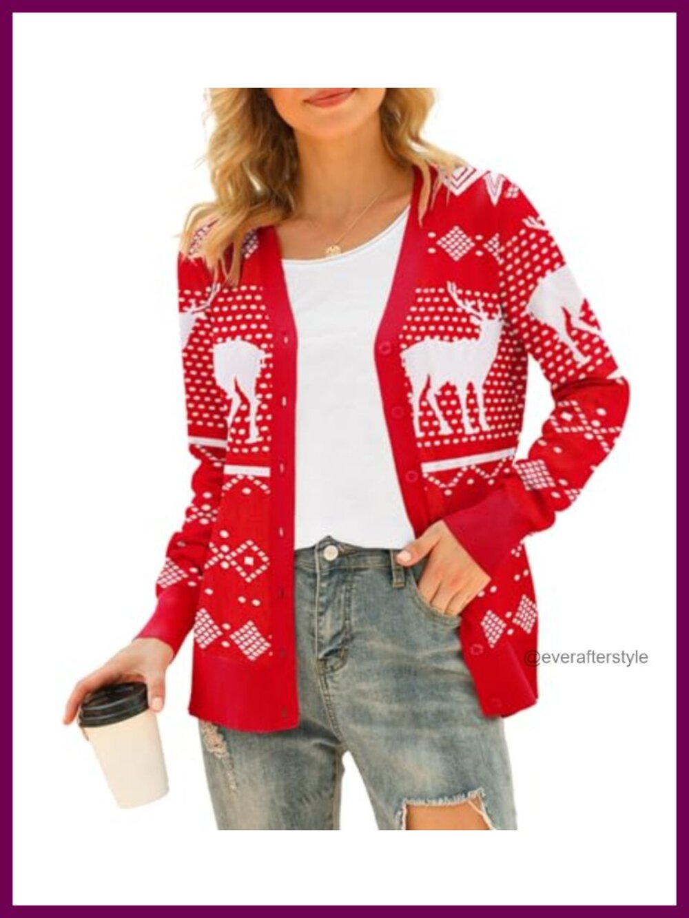 Women's Classic Knit Cardigan Long Sleeve Open Front Button Sweater